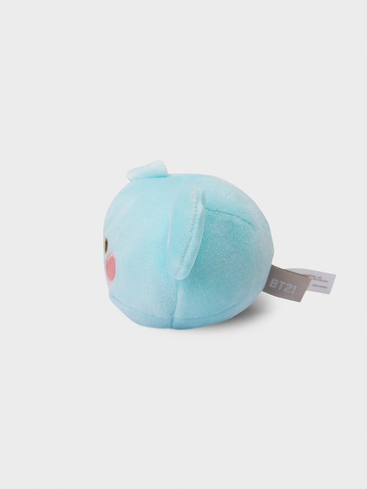 BT21 KOYA BABY MOCHI FACE CUSHION (S) : coussin mochi bleu de KOYA, koala LINE FRIENDS, sur fond clair