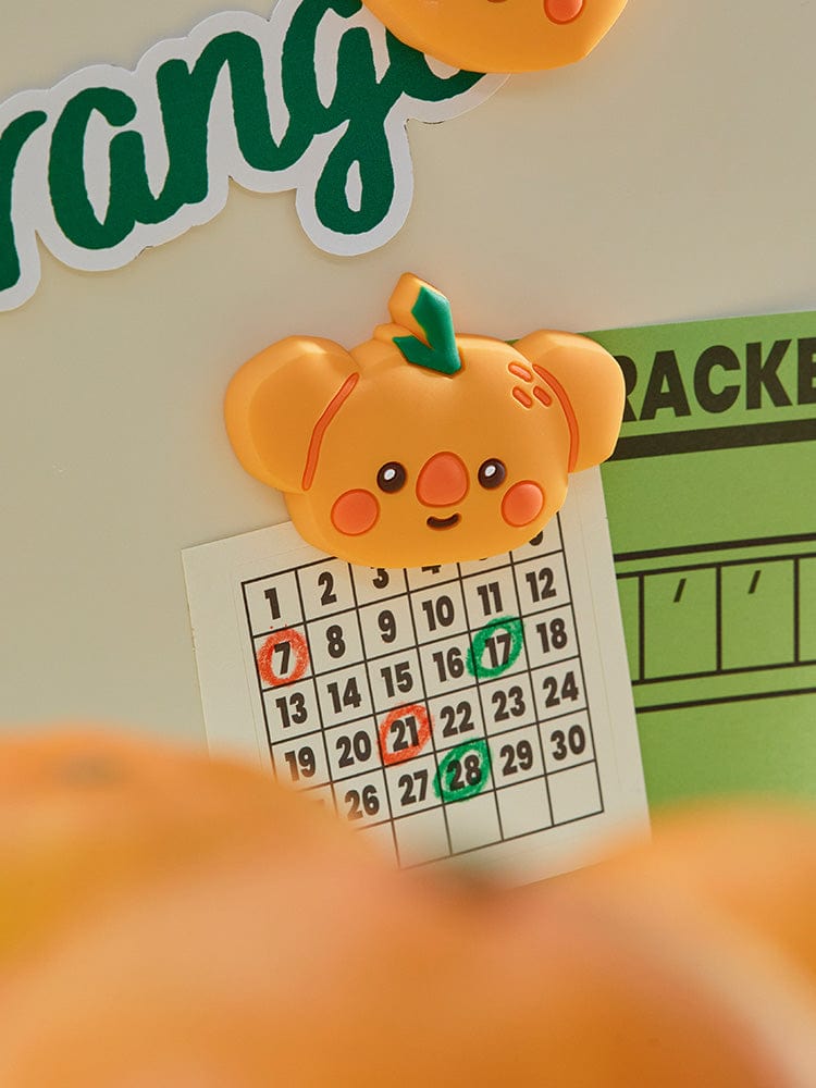 BT21 KOYA BABY SILICONE MAGNET ORANGE PARTY