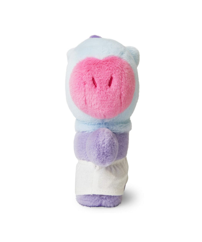 BT21 MANG BABY COSTUME PLUSH peluche officielle LINE FRIENDS, poney danseur masqué j-hope, sur fond blanc, ultra mignonne