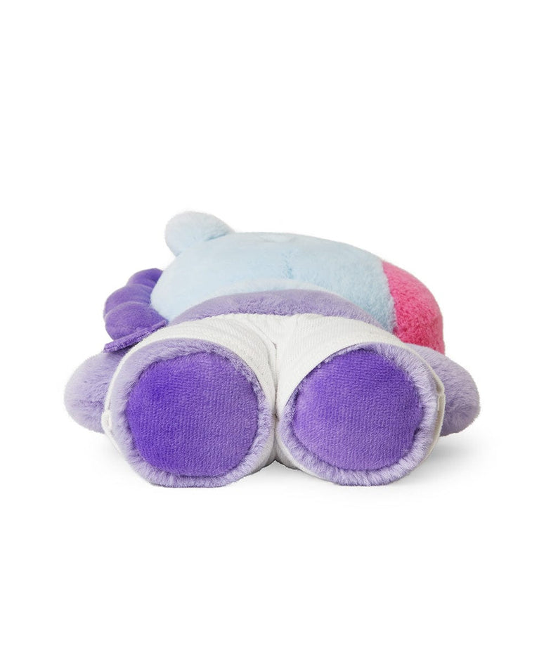 BT21 MANG BABY COSTUME PLUSH, peluche LINE FRIENDS officielle, poney masqué mignon, style chambre cadeau, vue de face.
