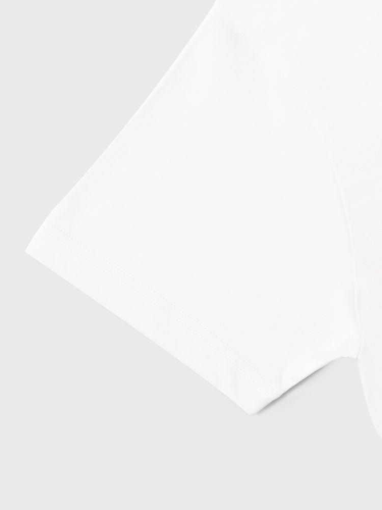 BT21 MANG BASIC STREET SHORT SLEEVE TSHIRT WHITE (M) LINE FRIENDS : t-shirt blanc manches courtes, visuel produit officiel.