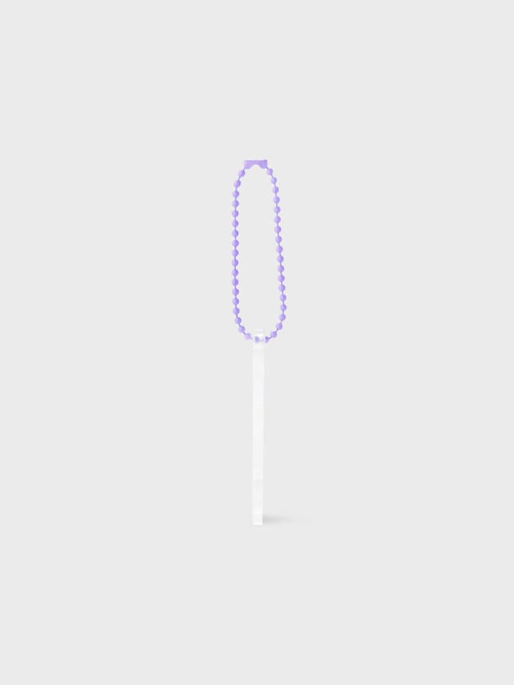 BT21 MANG NEWBORN BABY LENTICULAR 3D KEYRING officiel LINE FRIENDS, porte-clés MANG violet sur fond clair.