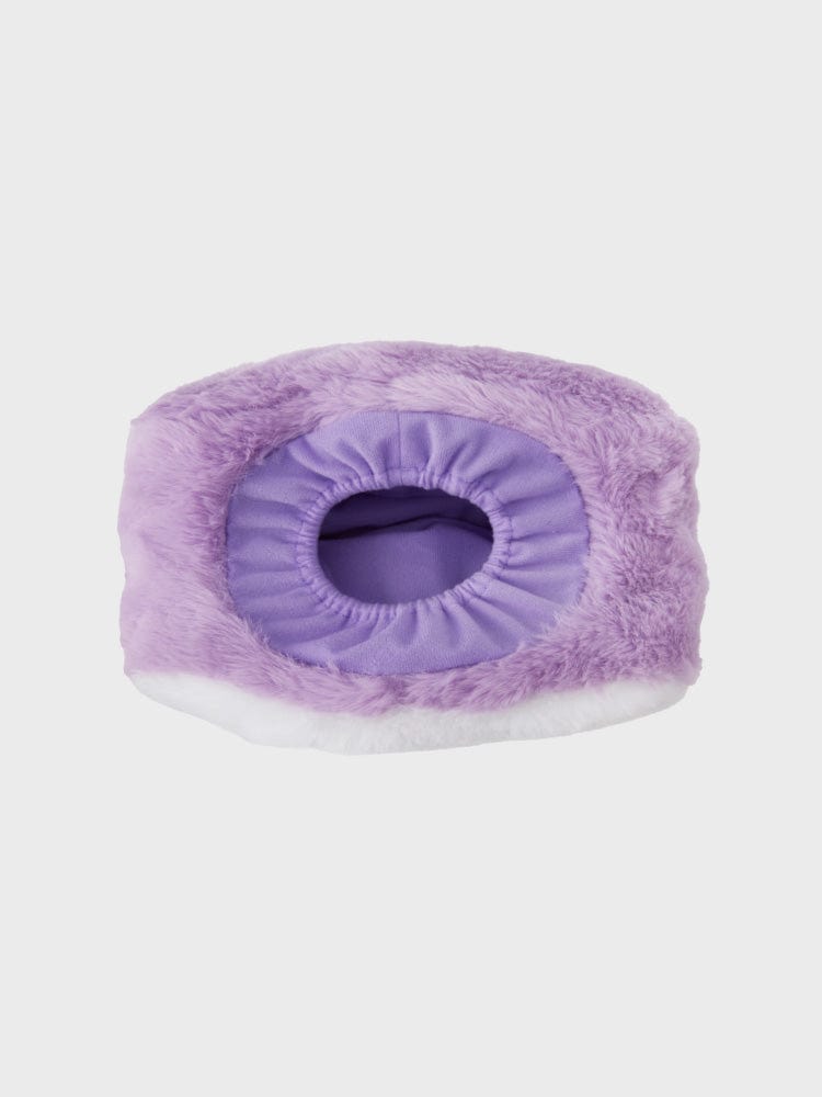 BT21 MANG PLUSH TISSUE HOLDER COZY HOME LINE FRIENDS, peluche mauve pour porte-mouchoirs, ambiance cozy chambre