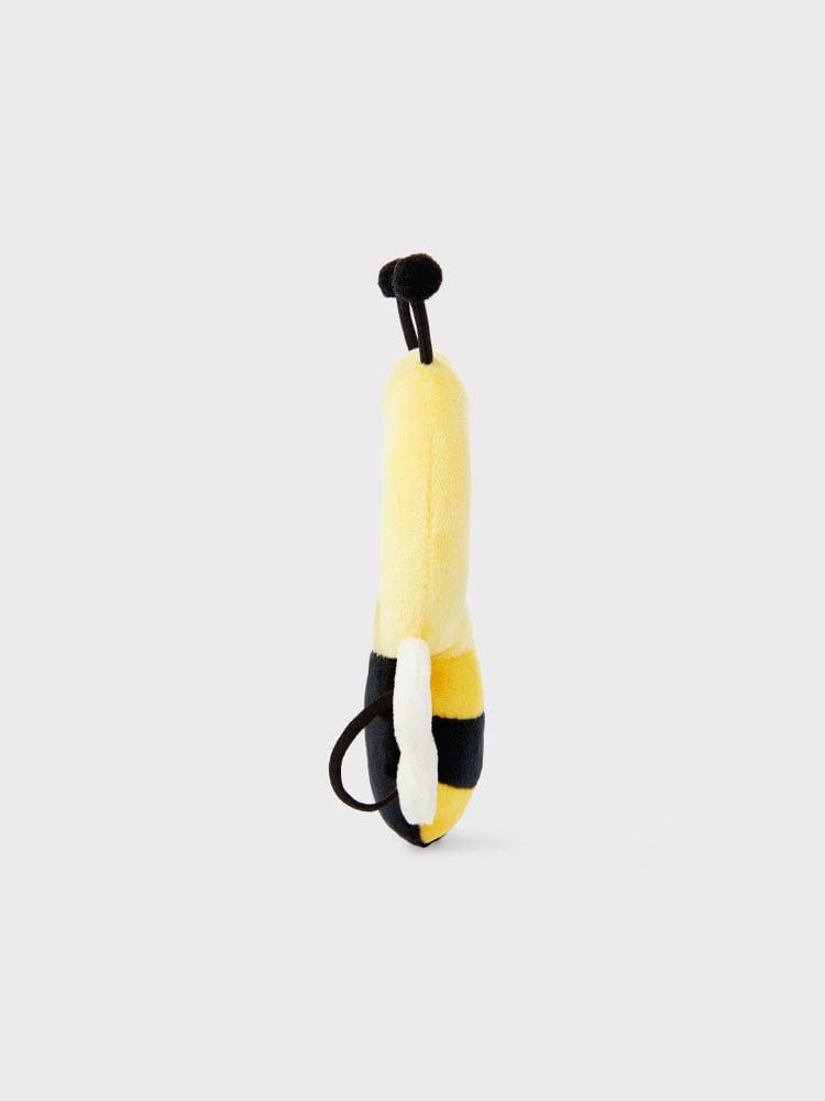 BT21 NEWBORN BABY CLOSET - BEES : peluche jaune en forme d’abeille sur fond clair, décor chambre ou cadeau.