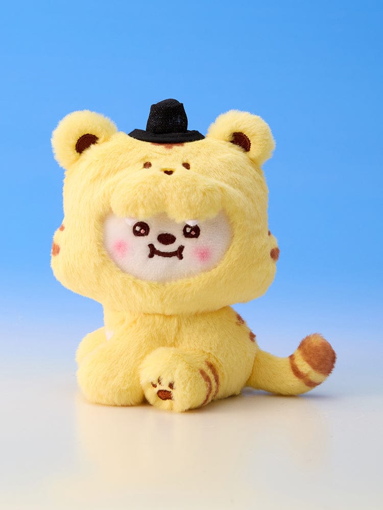 BT21 PLUSH K-HORANG, peluche officielle LINE FRIENDS x BTS, personnage jaune sur fond bleu, photo produit