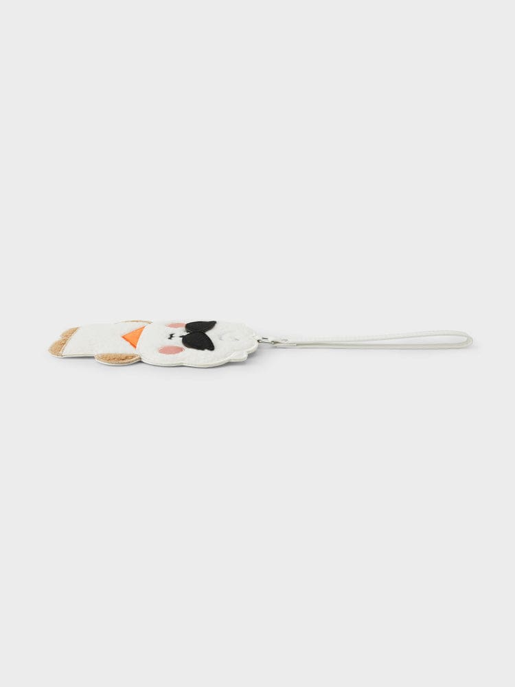 BT21 RJ BABY TRAVEL LUGGAGE TAG, étiquette de valise officielle LINE FRIENDS, motif RJ alpaga, accessoire de voyage compact