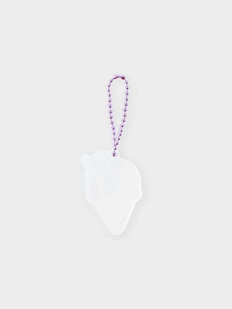 BT21 SHOOKY LENTICULAR 3D KEYRING ON THE CLOUD EDITION : porte-clés Shooky sous licence LINE FRIENDS, visuel nuage