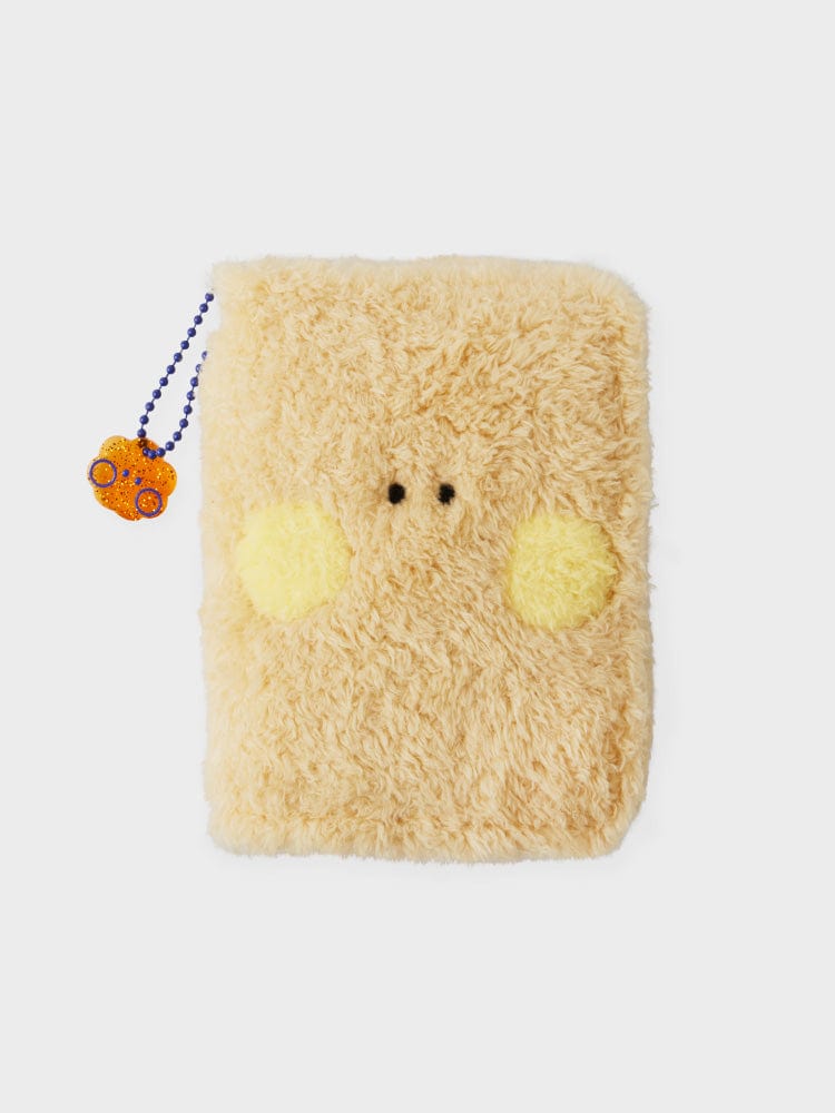 BT21 SHOOKY minini PHOTO BINDER GLITTER EDITION : binder photo en peluche glitter SHOOKY, idéal école-bureau, sur fond clair