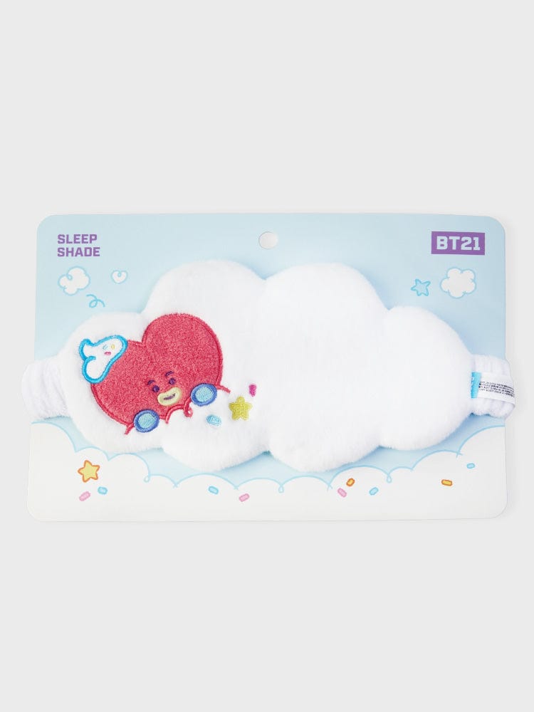 BT21 TATA SLEEP SHADE ON THE CLOUD EDITION, rideau de sommeil kawaii LINE FRIENDS montrant TATA sur nuages bleus