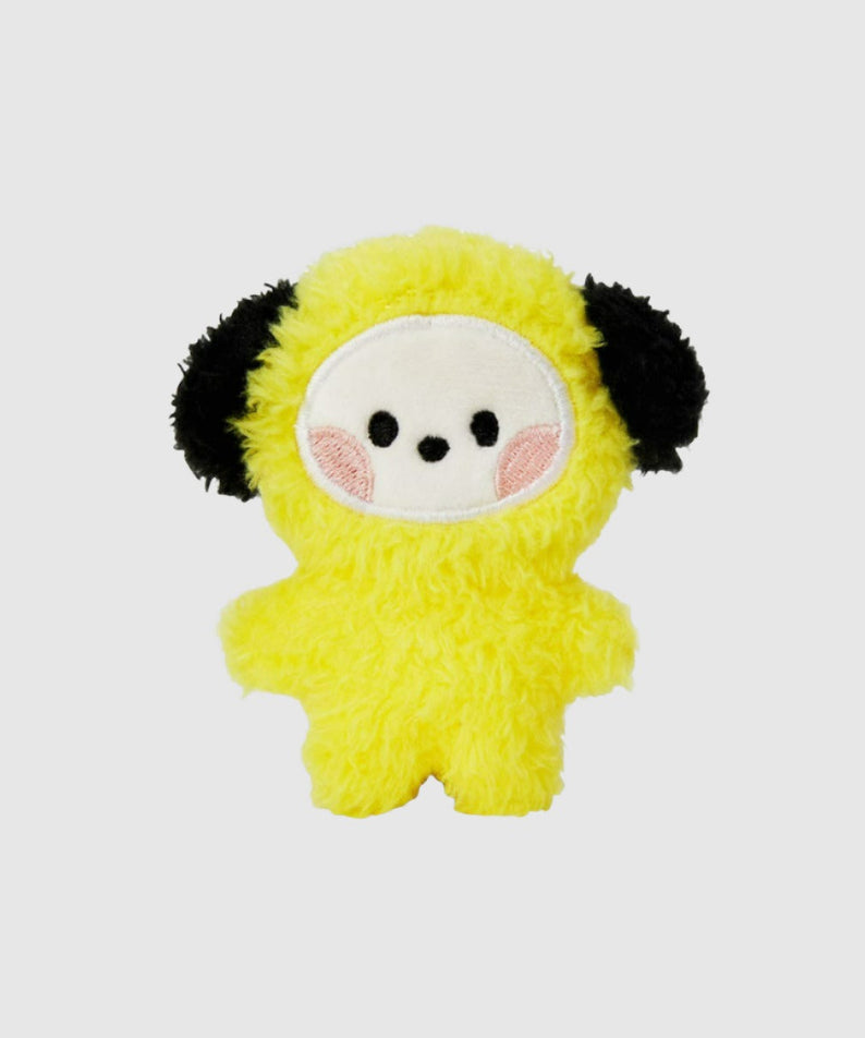 BT21 mini minini CHIMMY DOLL peluche Chimmi Jimin BTS, adorable chiot jaune sur fond clair, décor ou cadeau