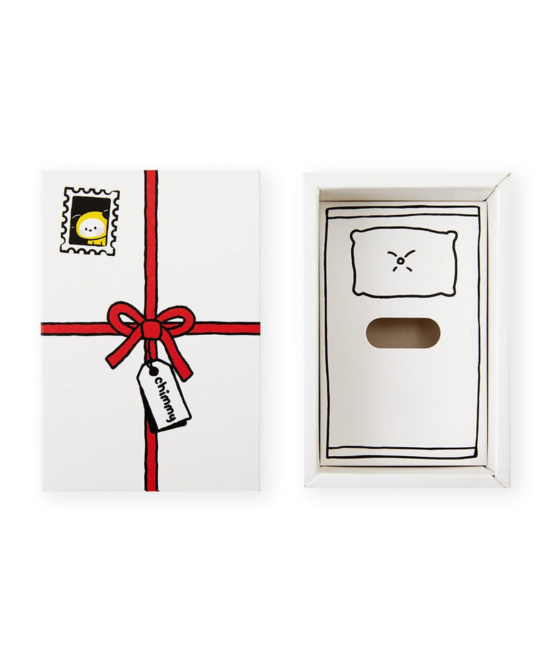 BT21 mini minini CHIMMY DOLL de la marque BT21, peluche CHIMMY sur fond blanc, cadeau dans sa boîte