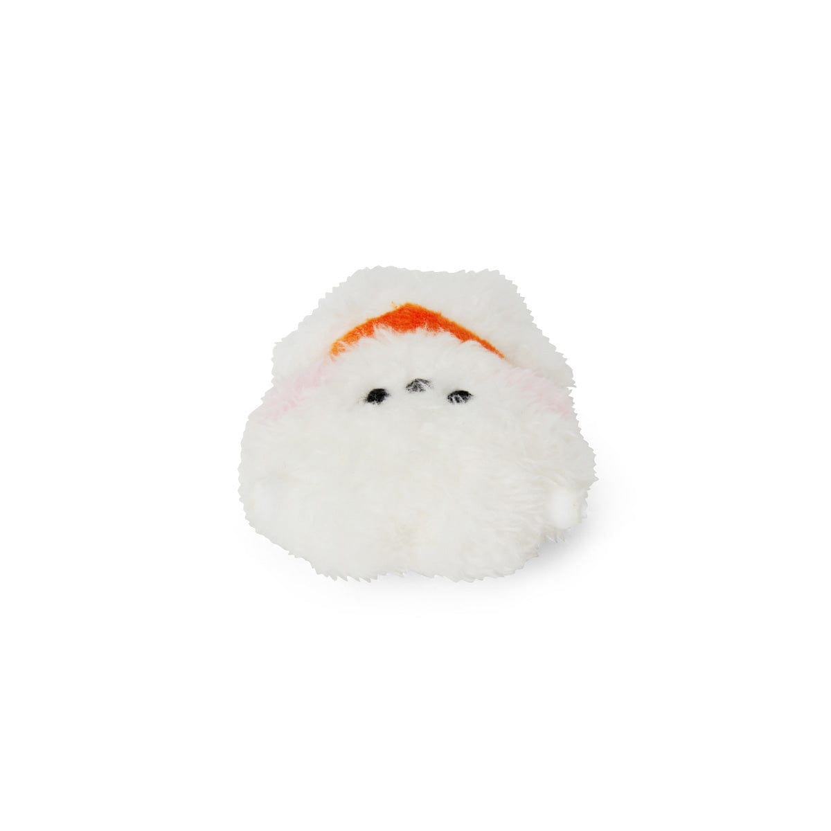 BT21 mini minini RJ DOLL : peluche alpaga blanc et orange officielle, décorative, fond blanc, style mini et minimaliste