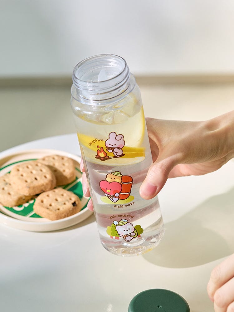 BT21 minini TUMBLER EXPLORER (530ml) de LINE FRIENDS, bouteille kawaii tenue à table, biscuits et ambiance chaleureuse