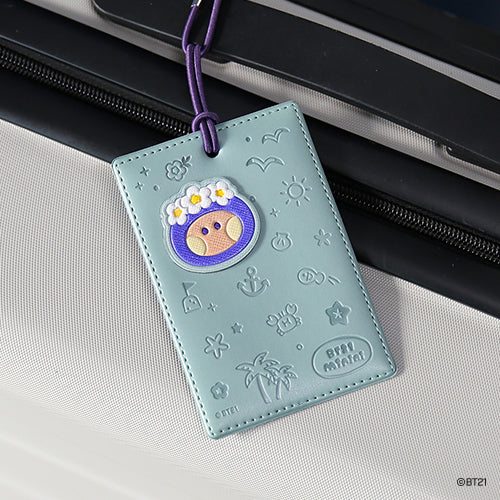BT21 Leather Patch Travel Tag (Vacance) disponible sur Ma petite Coree, ton Eshop 100% K-beauty en direct de Seoul