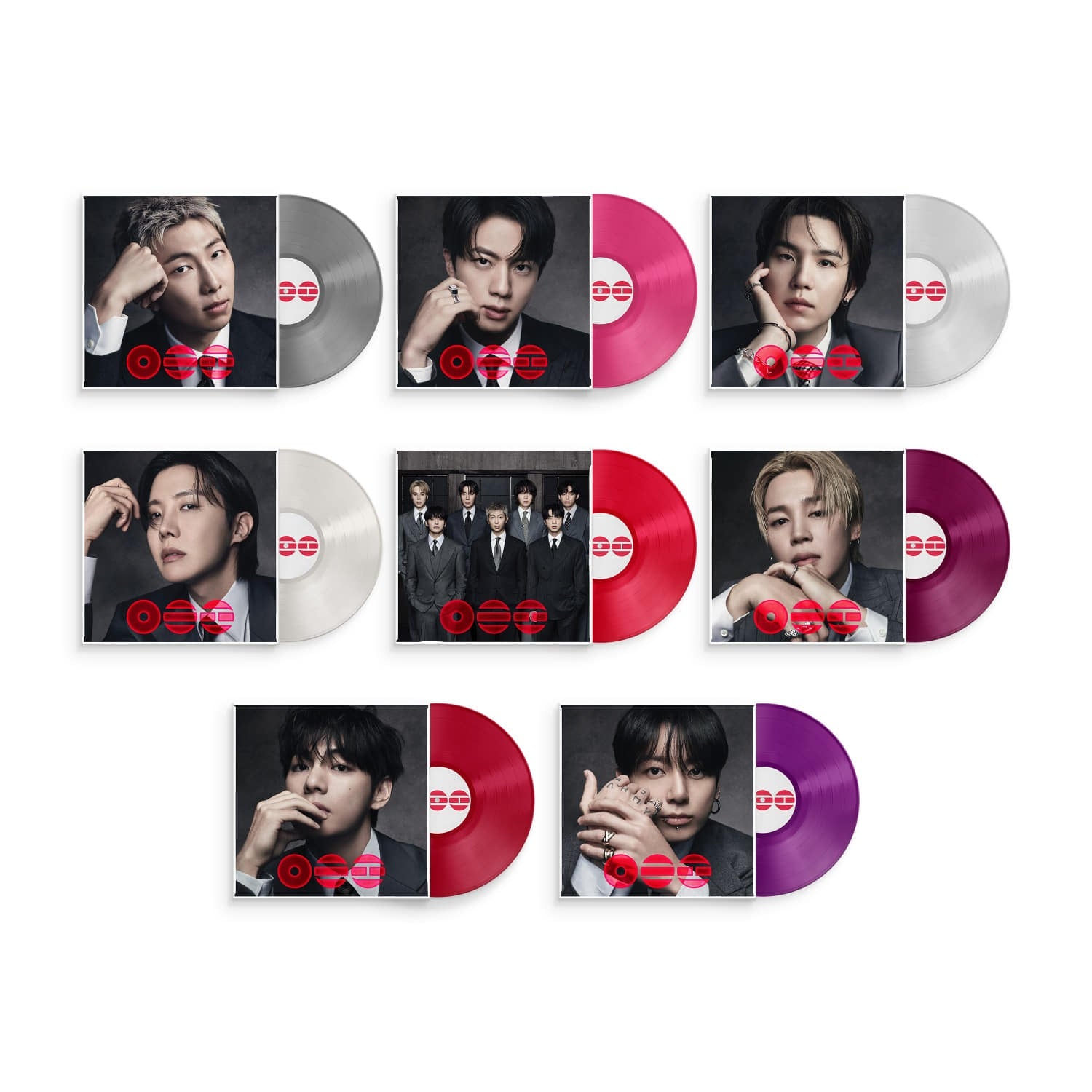 BTS - [ARIRANG] (Standard Vinyl) (Random 1 of 8) : vinyles Kpop BTS, portraits sur pochettes, style collector en studio.
