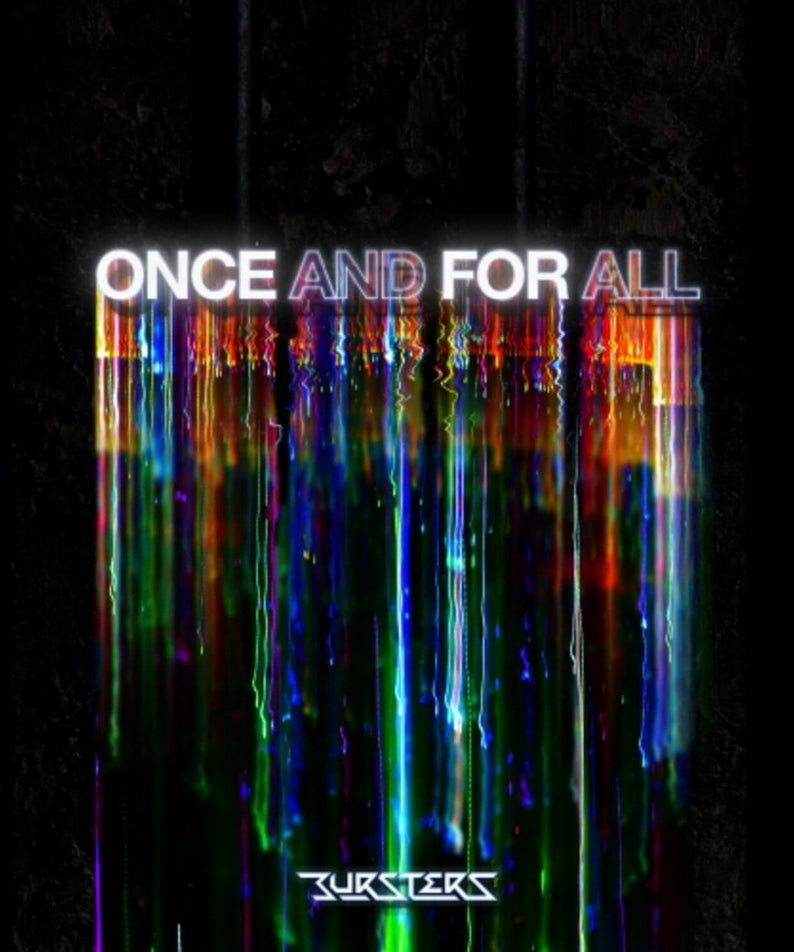 BUSTERS - 2nd Album [ONCE AND FOR ALL] - Album Kpop : pochette sombre avec néons et texte ONCE AND FOR ALL, visuel BUSTERS.