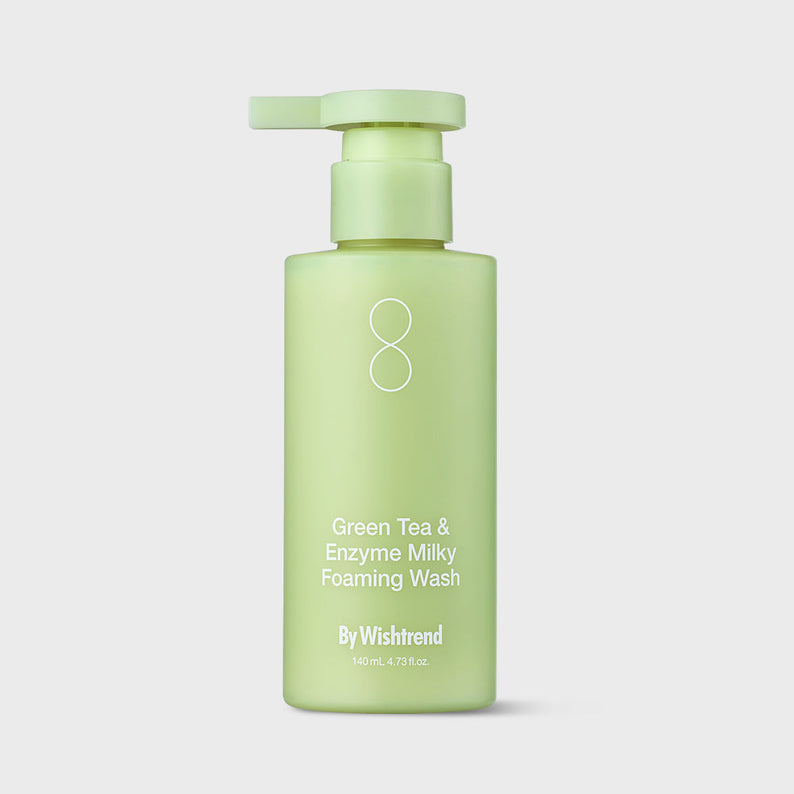 BY WISHTREND Green Tea & Enzyme Milky Foaming Wash 140ml disponible sur Ma petite Coree, ton Eshop 100% K-beauty en direct de Seoul
