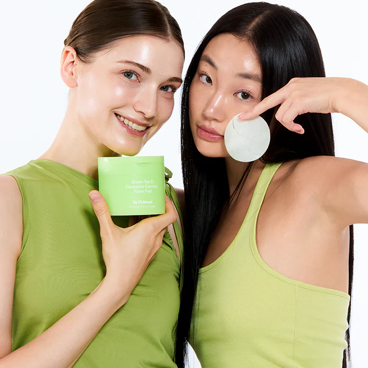 BY WISHTREND  Green Tea & Ceramide Calming Toner Pads 70 Pads