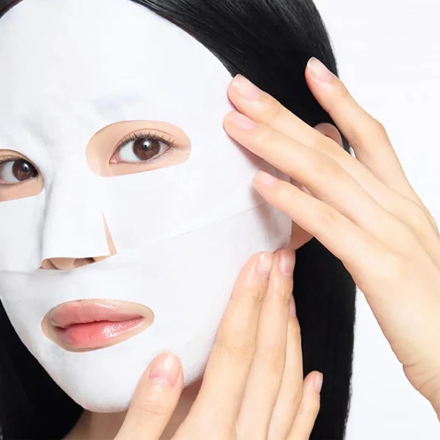 CELIMAX Brightening Pore Blemish Cream Wrapping Mask 1 Sheets : femme au masque visage tissu, brand CELIMAX, peau éclatante.