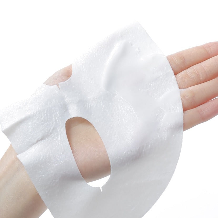 CELIMAX Brightening Pore Blemish Cream Wrapping Mask 1 Sheets, masque en feuille blanc tenu à la main, éclat pores, marque CELIMAX.