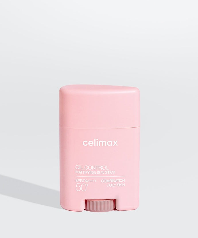 CELIMAX Oil Control Sun Stickk 19g, stick solaire anti-brillance rose de la marque CELIMAX sur fond clair