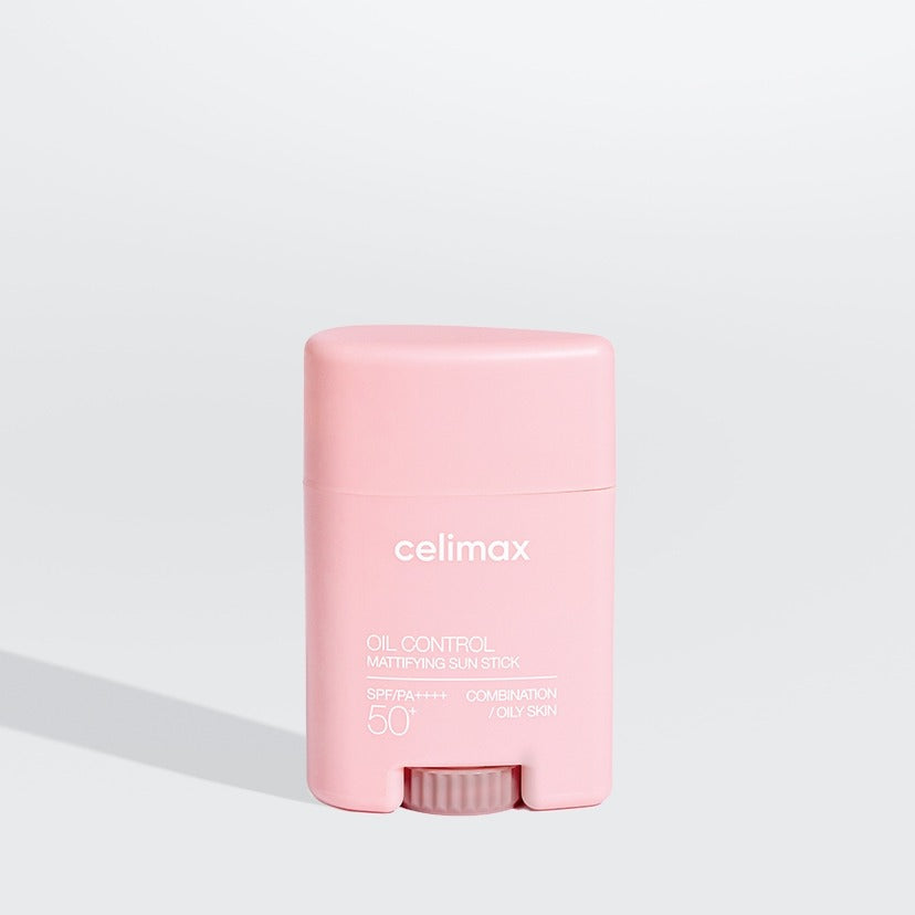 CELIMAX Oil Control Sun Stickk 19g, stick solaire anti-brillance rose de la marque CELIMAX sur fond clair