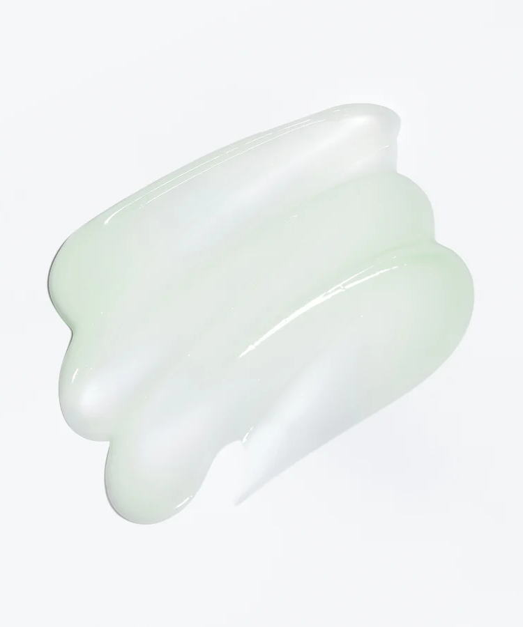 Texture de CELIMAX The Real Cica Soothing Cream 50ml en gros plan.