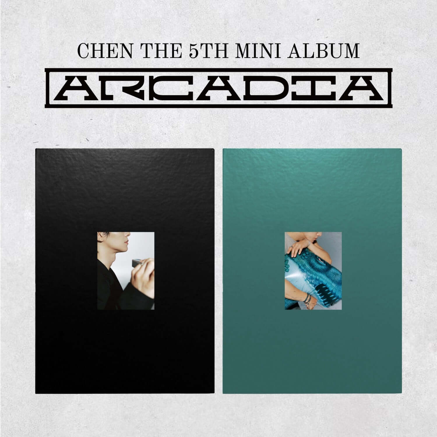 CHEN - The 5th Mini Album [Arcadia] (On Ver., Off Ver.) (Random 1 of 2) - Album Kpop, visuel couverture.
