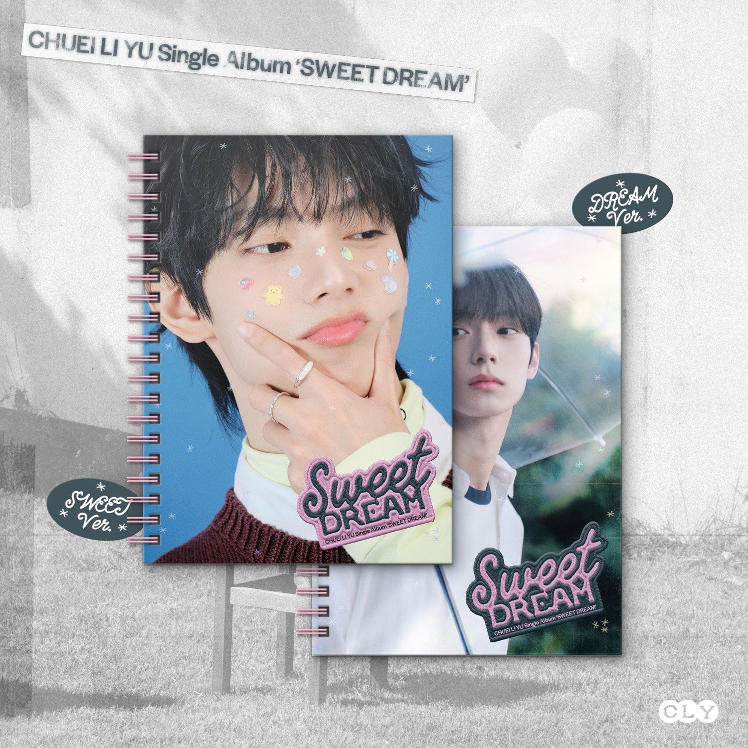 CHUEI LI YU - [Sweet Dream] (Photo Book Ver.) (Random 1 of 2) - Album Kpop, couverture avec visuel portrait sur fond bleu