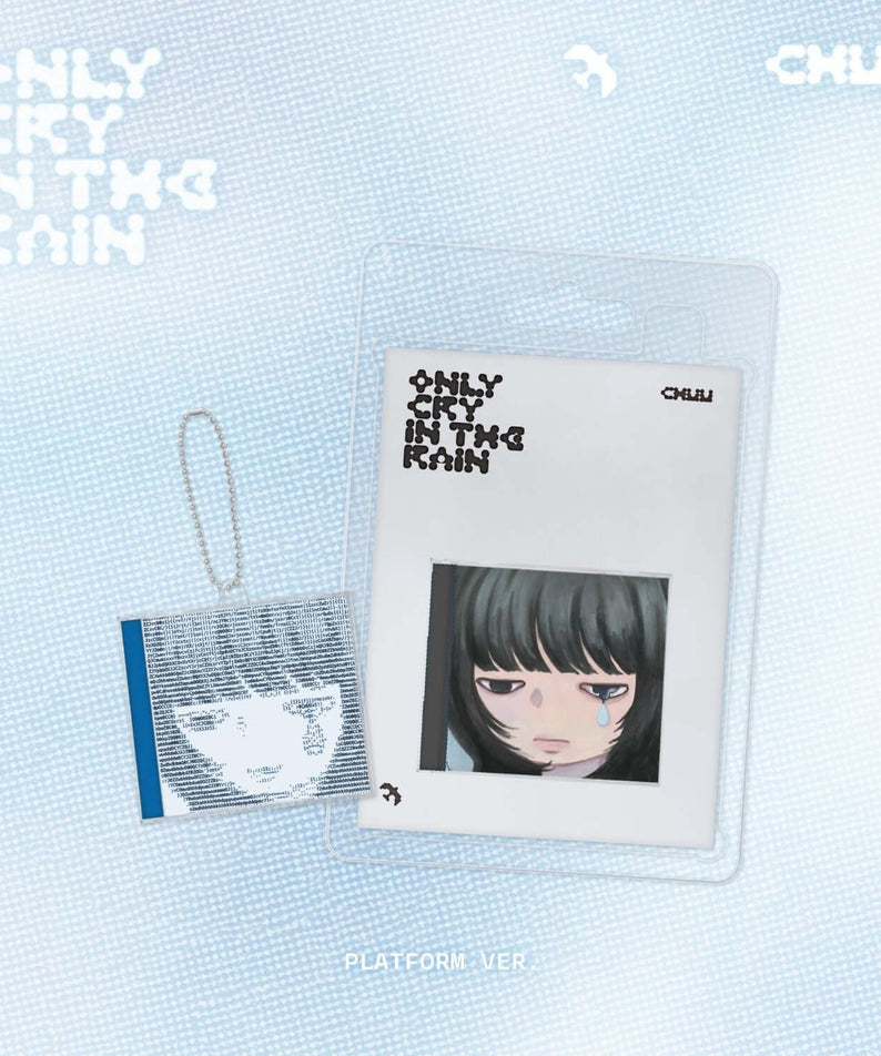 CHUU - [Only cry in the rain] (Platform ver.) (Set of 2) - Album Kpop, coffret sur fond bleu avec pochettes visibles.