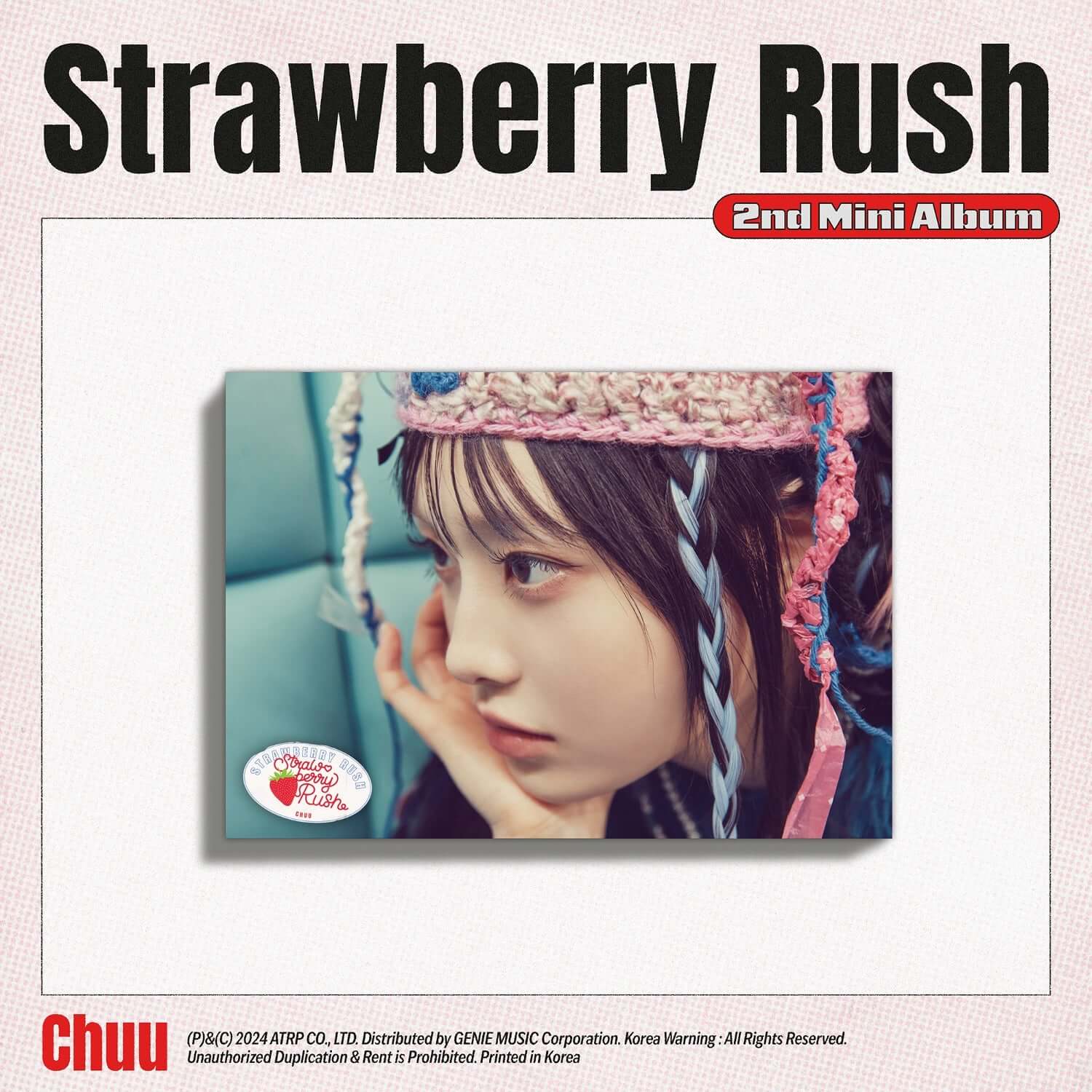 CHUU - [Strawberry Rush] (STAYG ALBUM ver.) - Album Kpop, visuel cover avec photo et titre “Strawberry Rush”