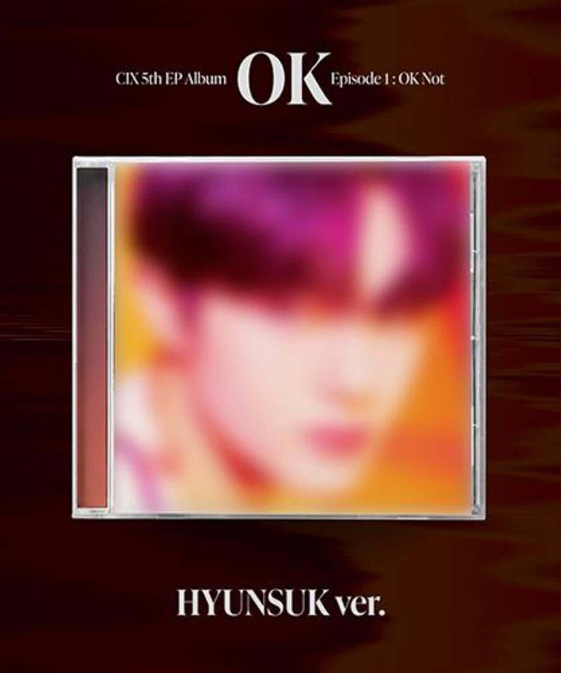 CIX - 5th EP ALBUM [OK’ Episode 1 : OK Not] - Album Kpop, visuel du CD avec pochette “HYUNSUK ver.”