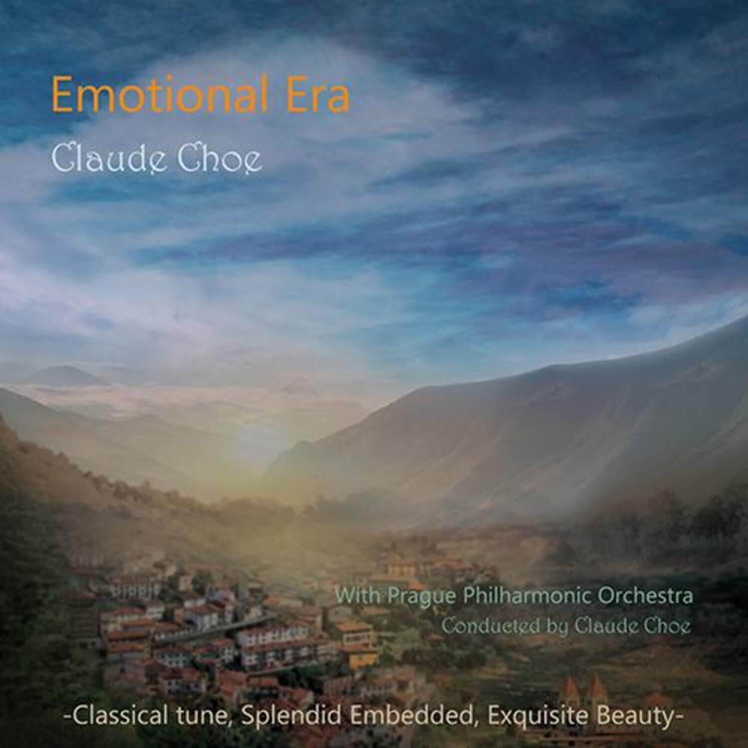CLAUDE CHOE - [EMOTIONAL ERA] - Album Kpop : pochette avec Claude Choe, ciel bleu et montagnes, ambiance émotionnelle.