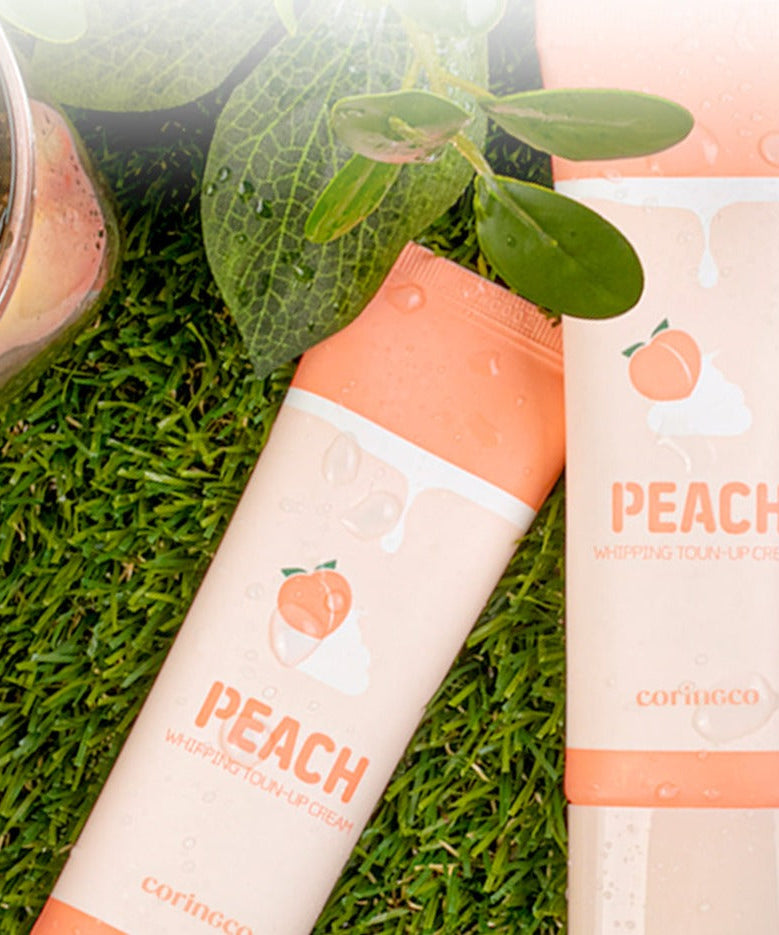 CORINGCO Peach Whipping Tone Up Sunscreen 50ml disponible sur Ma petite Coree, ton Eshop 100% K-beauty en direct de Seoul