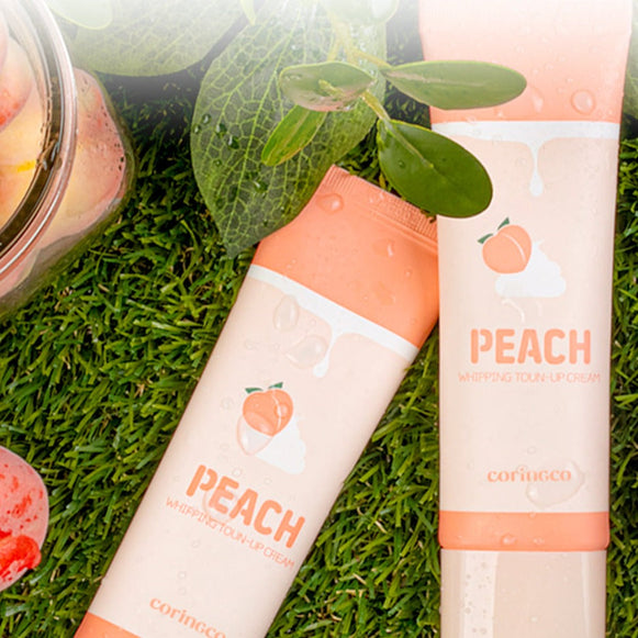 CORINGCO Peach Whipping Tone Up Sunscreen 50ml disponible sur Ma petite Coree, ton Eshop 100% K-beauty en direct de Seoul
