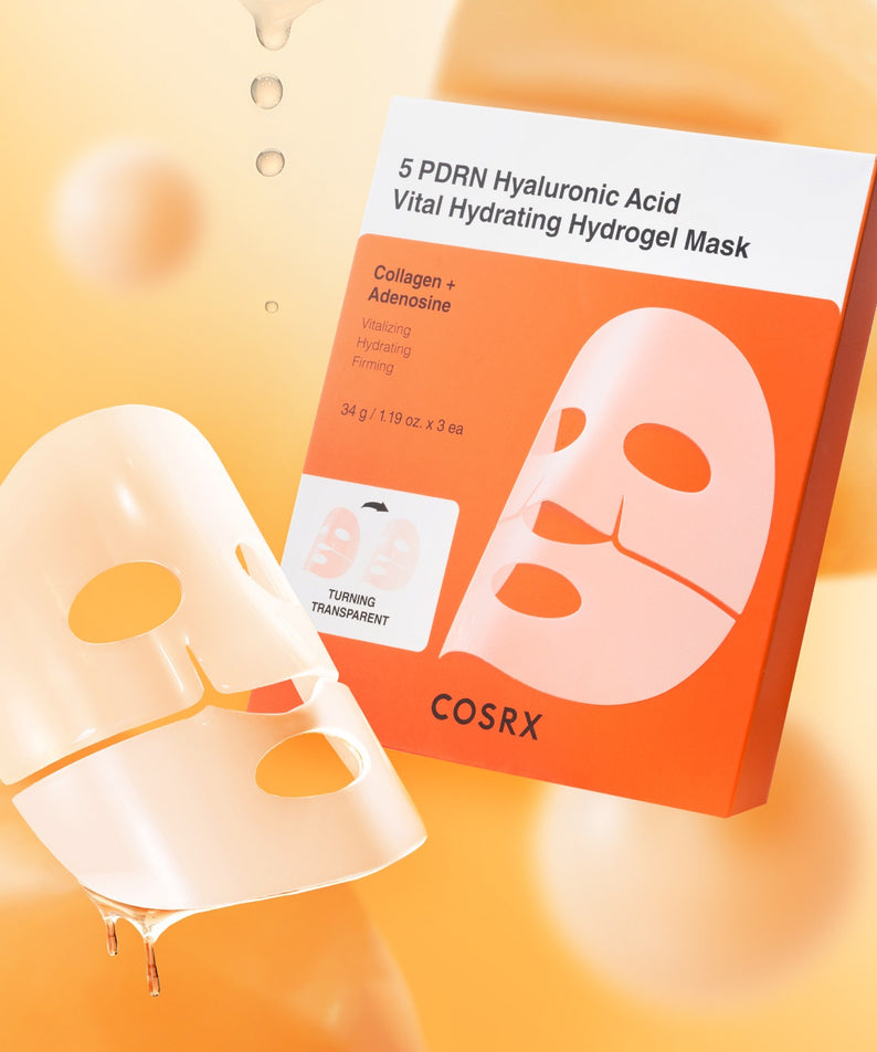 Masque Hydrogel COSRX 5 PDRN Acide Hyaluronique Vital (3 feuilles)