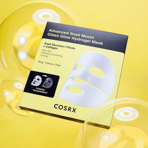 COSRX Advanced Snail Mucin Glass Glow Hydrogel Mask (3 mask)