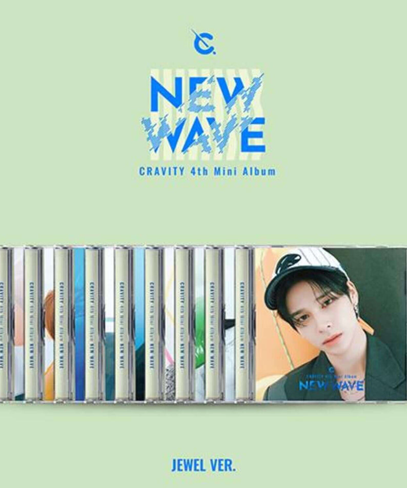 CRAVITY - [NEW WAVE] (4TH ) (Jewel Ver. Limited) (Set of 9) - Album Kpop : coffret versions, pack jewel, visuel NEW WAVE