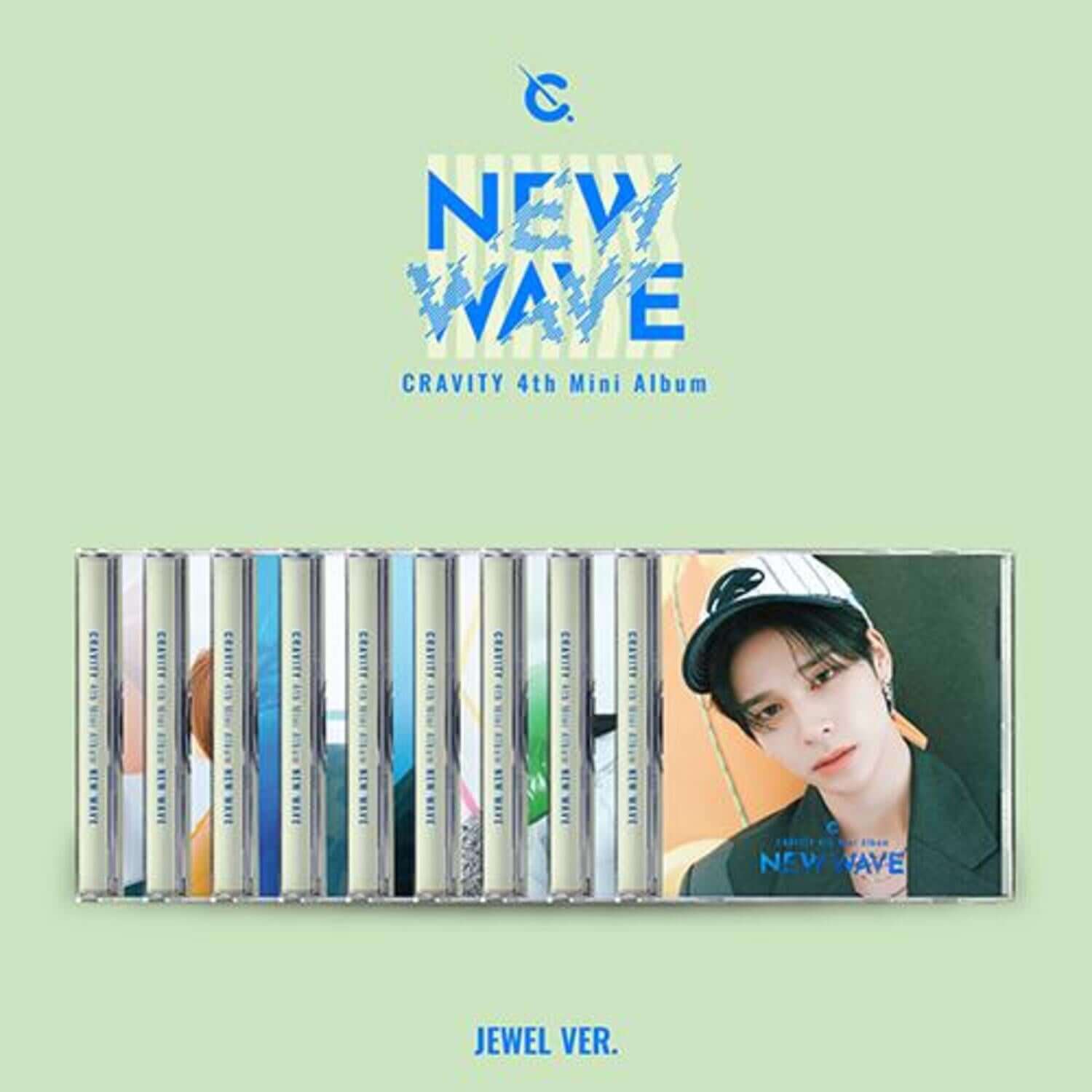CRAVITY - [NEW WAVE] (4TH ) (Jewel Ver. Limited) (Set of 9) - Album Kpop : coffret versions, pack jewel, visuel NEW WAVE
