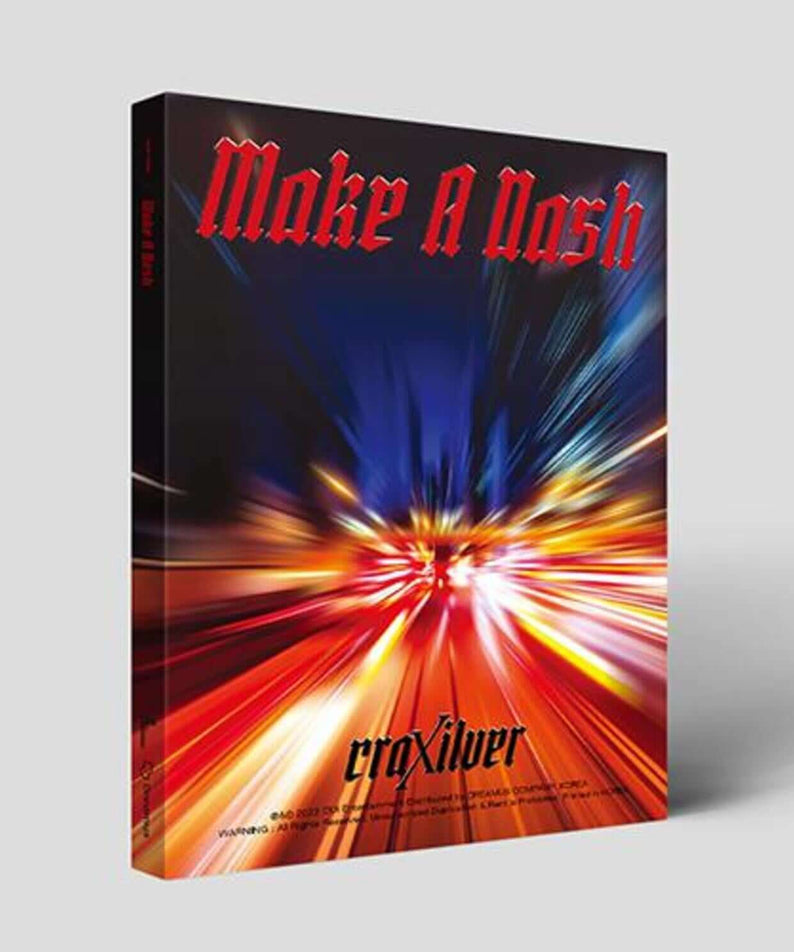 CRAXILVER - [Make A Dash] (1ST ) - Album Kpop, jaquette avec lumière et néons, pochette couleur.