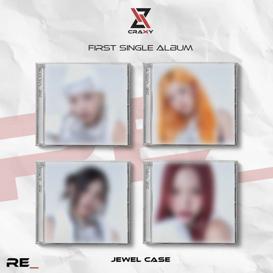 CRAXY - 1st Album [RE_] (JEWEL CASE Ver.) (Random) - Album Kpop