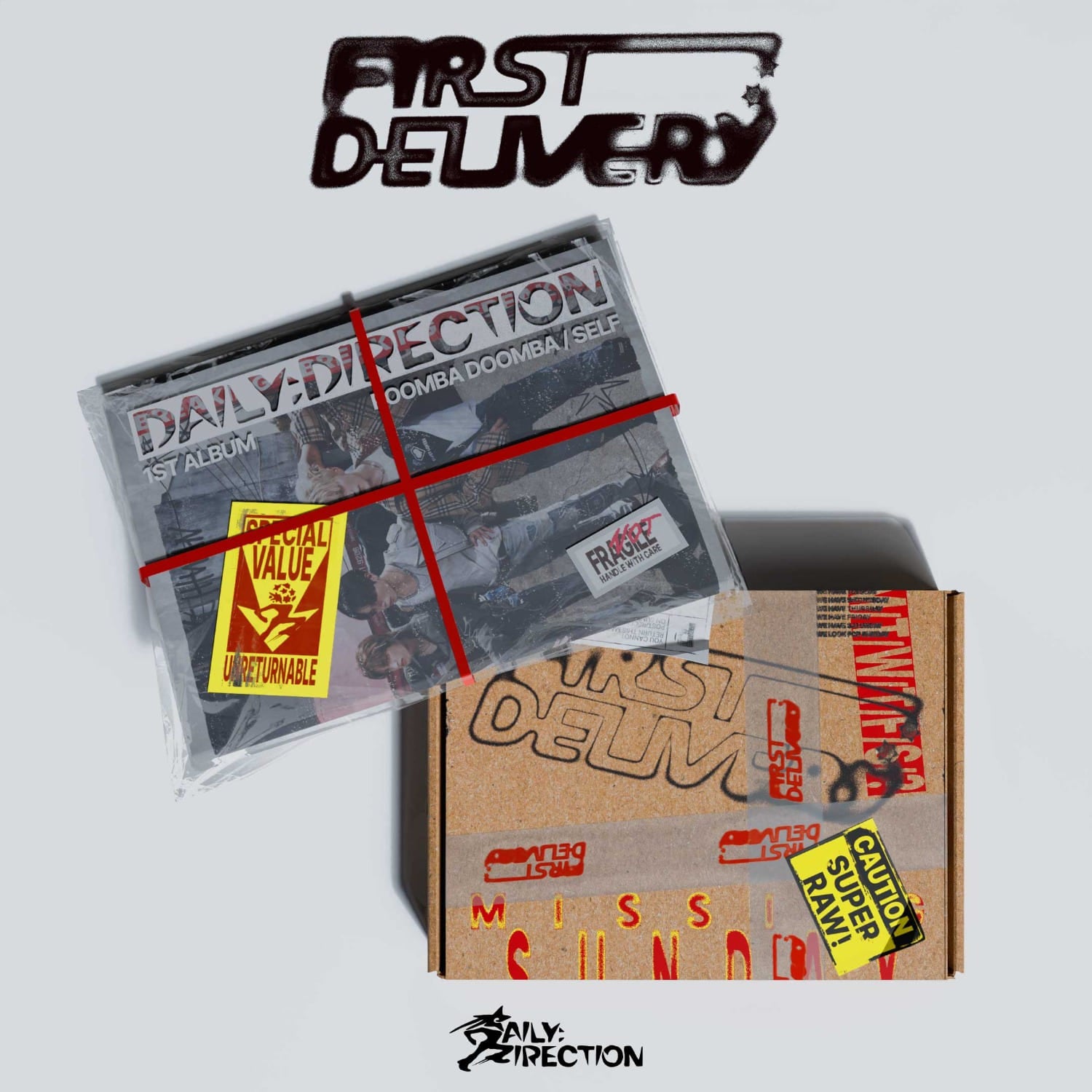 DAILY:DIRECTION - [First:Delivery] (EXPRESS ver./ NEWSPAPER ver. ) (Random 1 of 2) - Album Kpop, coffret et visuels promo sur fond clair