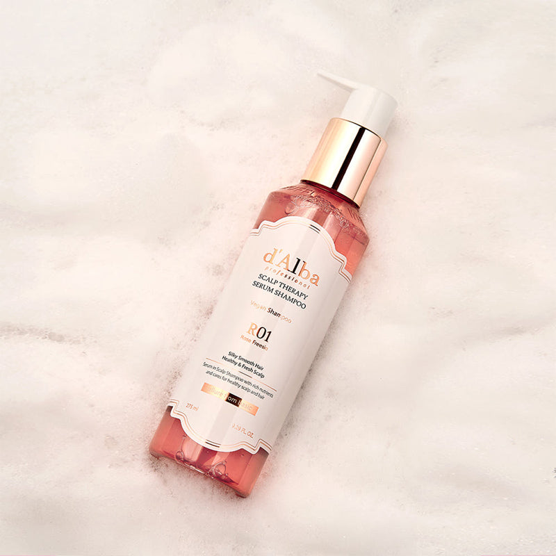 D'ALBA Professional Repairing Scalp Therapy Serum Shampoo Rose Freesia 275ml