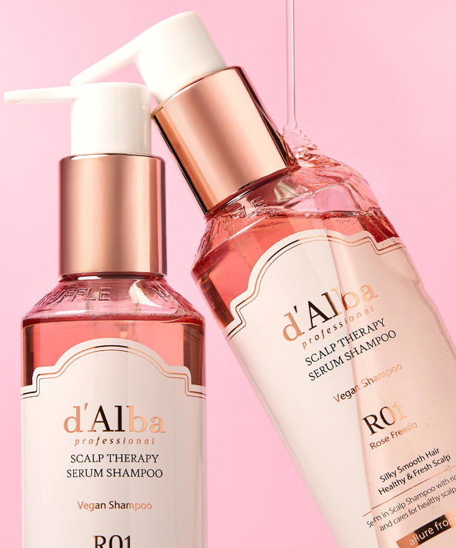 D'ALBA Professional Repairing Scalp Therapy Serum Shampoo Rose Freesia 275ml