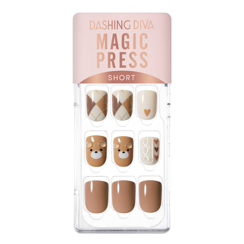 DASHING DIVA MAGIC PRESS Knit Bear - Short Square disponible sur Ma petite Coree, ton Eshop 100% K-beauty en direct de Seoul