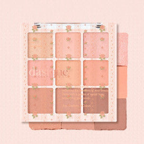 DASIQUE Shadow Palette 8g (#01 - #39), palette d’ombres en packaging rose, vue produit sur fond clair, marque DASIQUE.