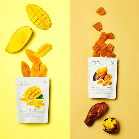 DELIGHT PROJECT Sweet Potato/Mango Strips 210g en stock sur Ma Petite Corée