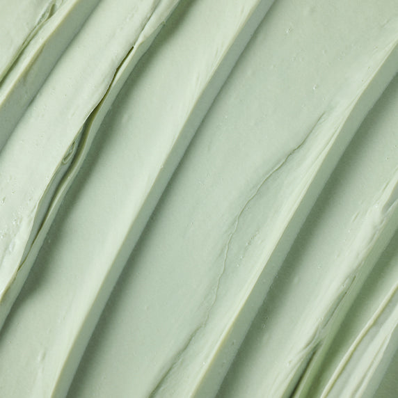 Décris l'image en français en mentionnant DERMATORY  Salicinic Pore Cleansing Clay Foam 150ml, crème/texture vert menthe.