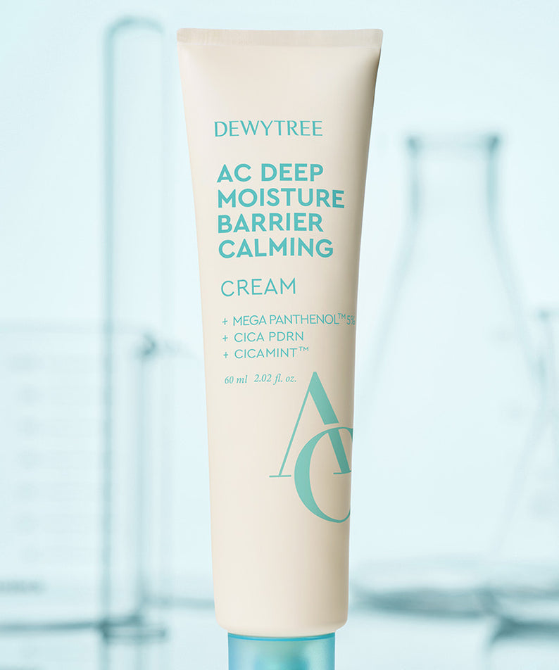 Crème hydratante apaisante DEWYTREE AC Deep Barrier Soothing Moisturizing Cream 60ml avec panthénol et cicamint.