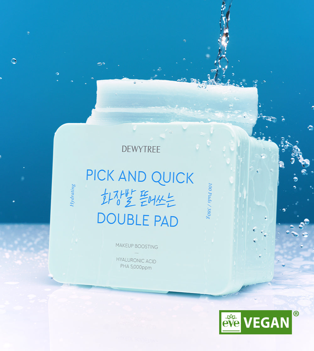 DEWYTREE Pick & Quick Makeup Boosting Double Pad 100p 380g disponible sur Ma petite Coree, ton Eshop 100% K-beauty en direct de Seoul